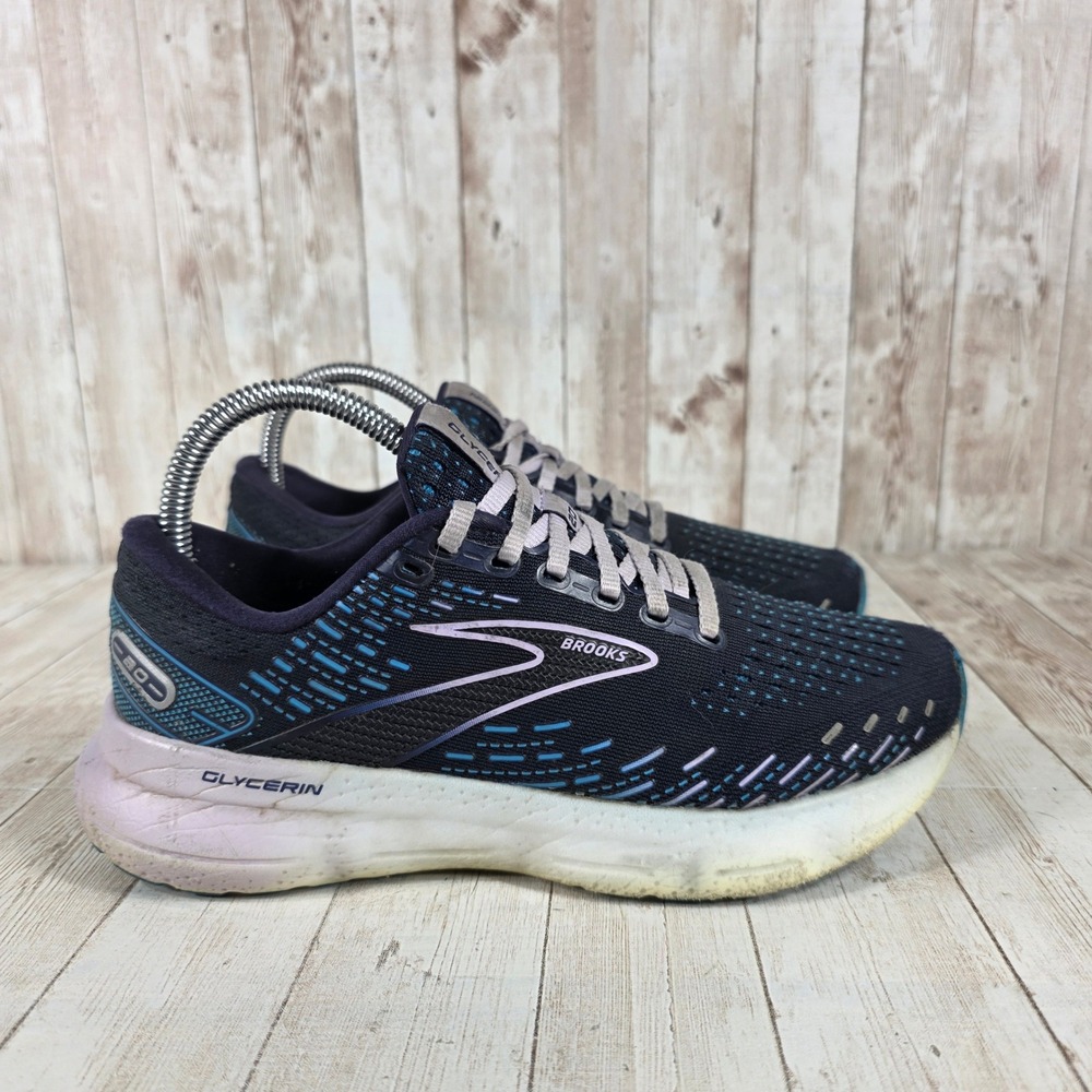 Brooks Glycerin 20 Women's Running Shoes Navy Blue Purple Size 7.5 Medium